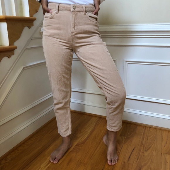 bdg pink corduroy mom jeans